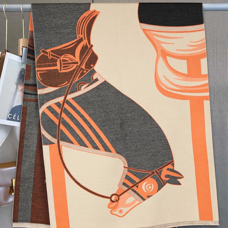 EXTREE Scarfs for Women Pashmina Silky Shawl Wrap for Evening Dressing Blanket Open Front Poncho Cape - Image 3